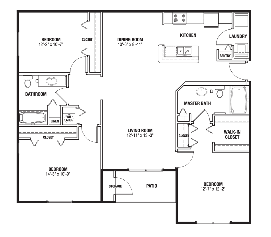 Floor Plans for Available Apartments near The Villages